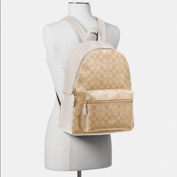 Coach Charlie backpack in signature canvas